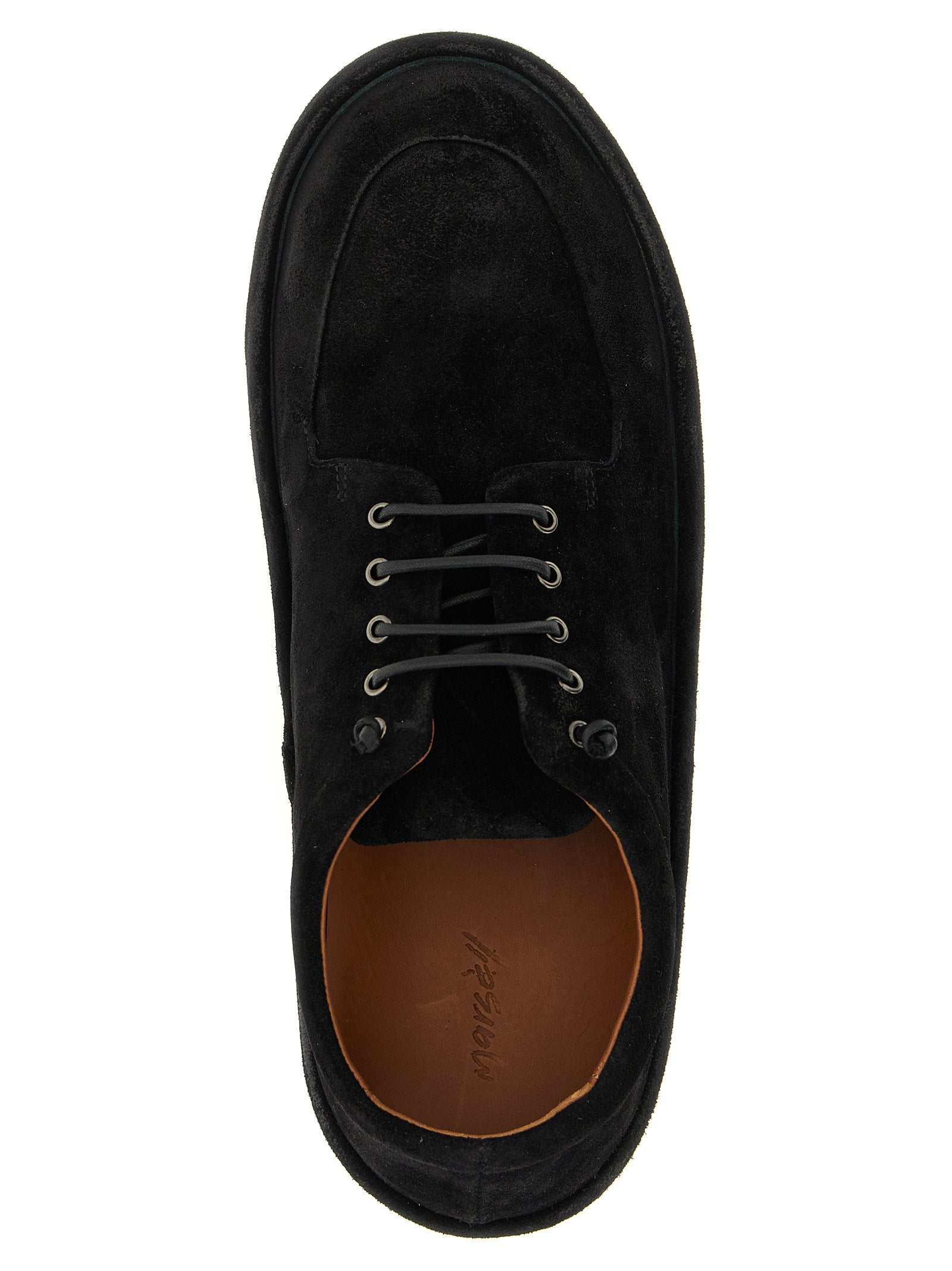 Marsell Schwarze Oxford- und Derby-Schuhe aus Kalbsleder