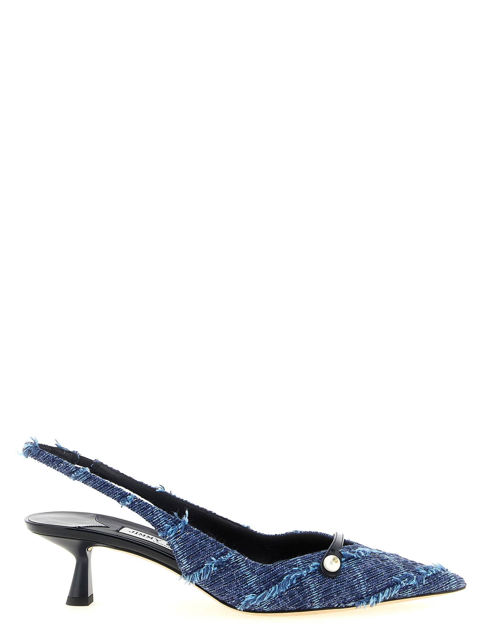 Jimmy Choo Mehrfarbige Tencel Pumps mit mittlerem Absatz