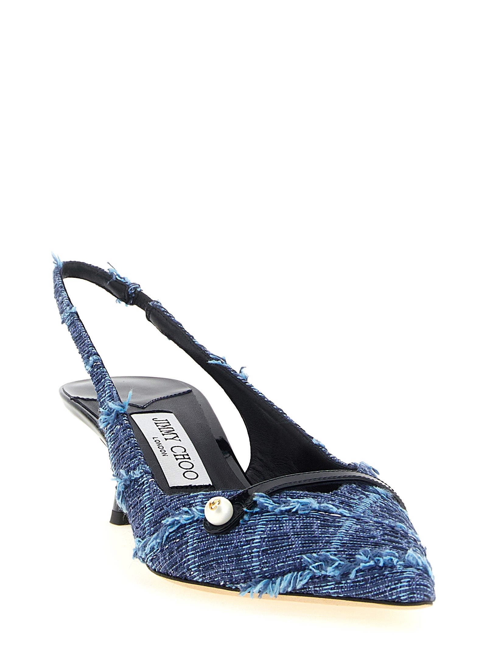 Jimmy Choo Mehrfarbige Tencel Pumps mit mittlerem Absatz