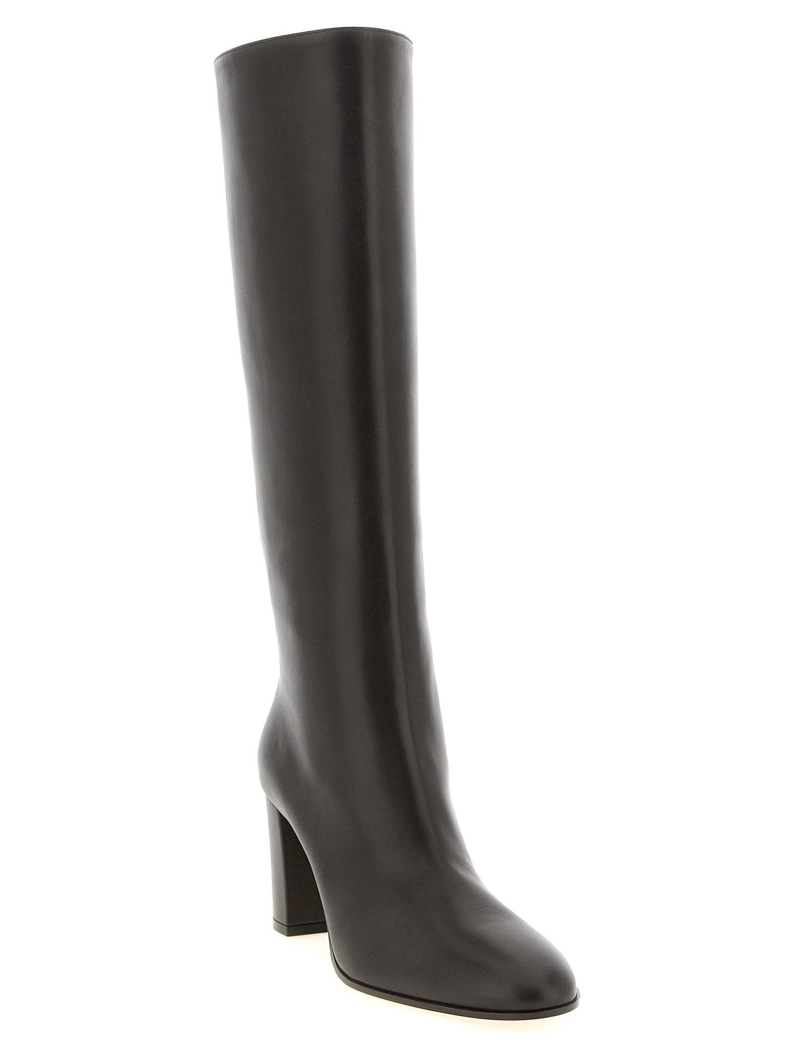 Gianvito Rossi Braun Kalbsleder Overknee-Stiefel