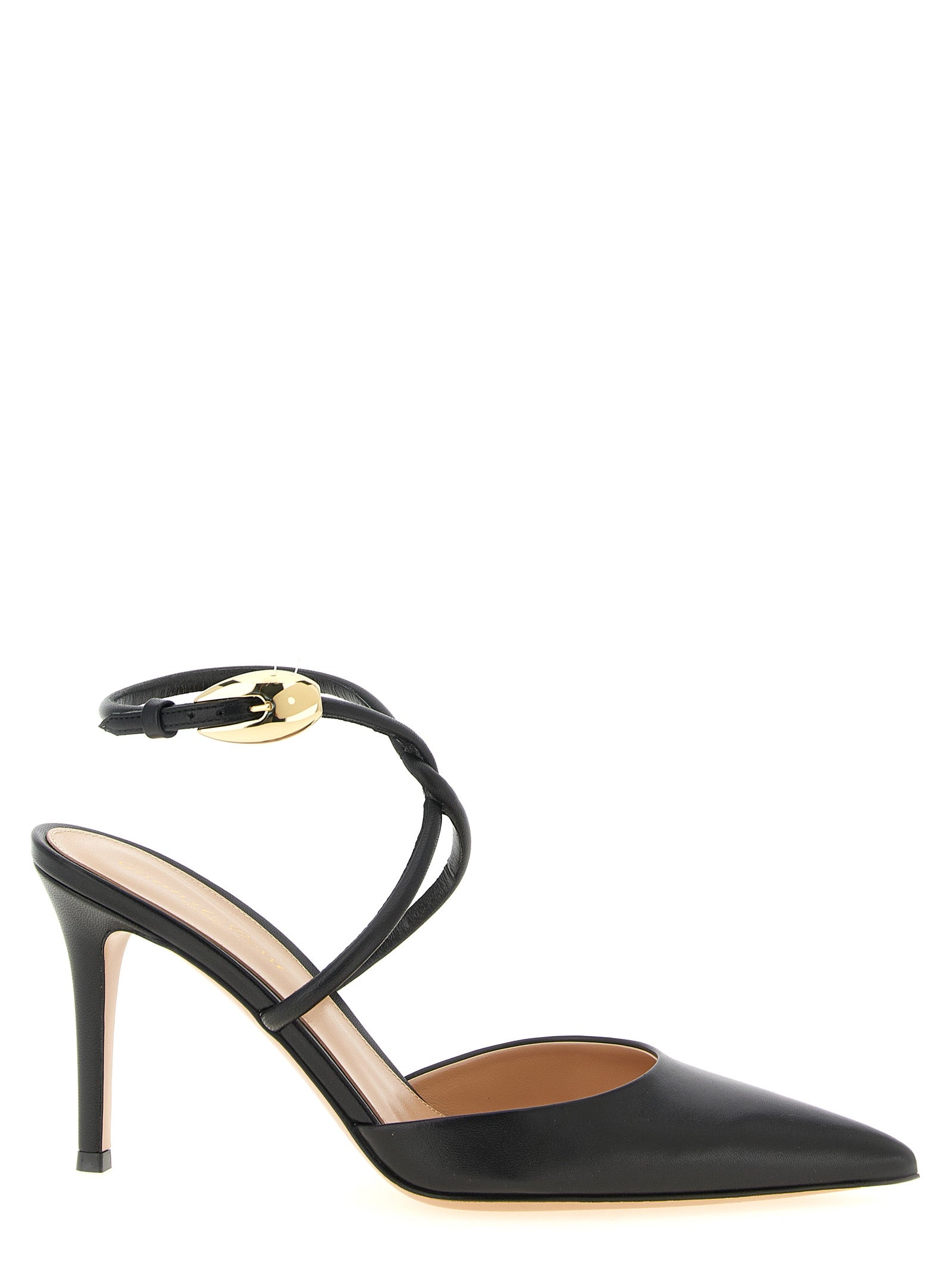 Gianvito Rossi Schwarze Pumps aus Lammleder mit hohem Absatz