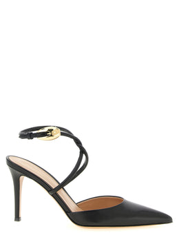 Gianvito Rossi Schwarze Pumps aus Lammleder mit hohem Absatz