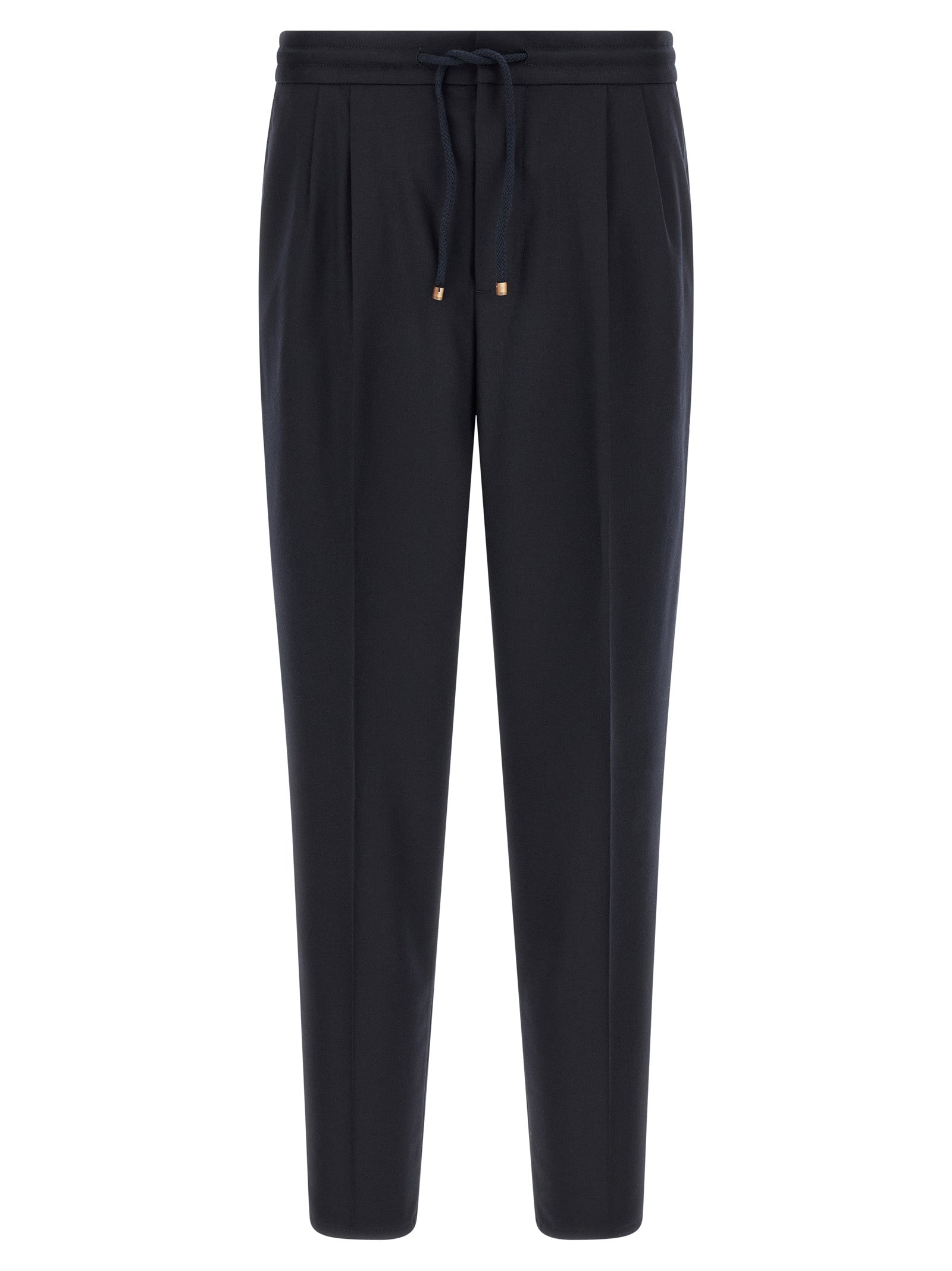 Brunello Cucinelli Blaue Hose aus reiner Schurwolle