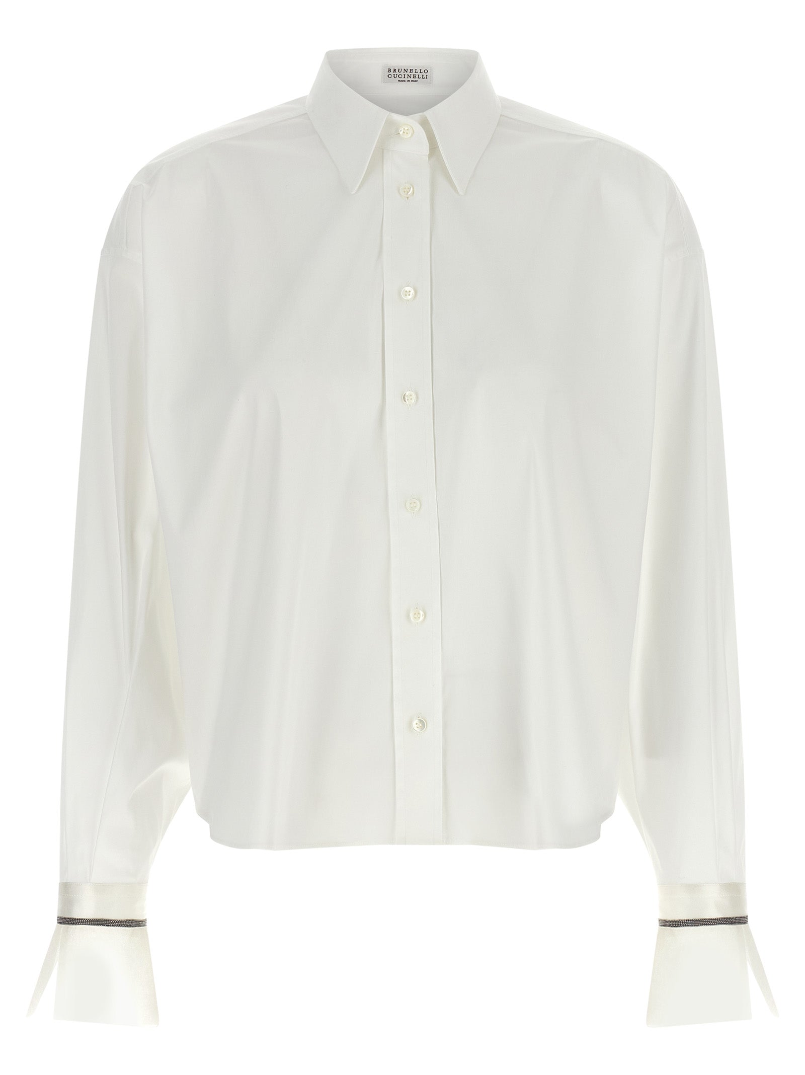 Brunello Cucinelli Weiße Baumwollbluse