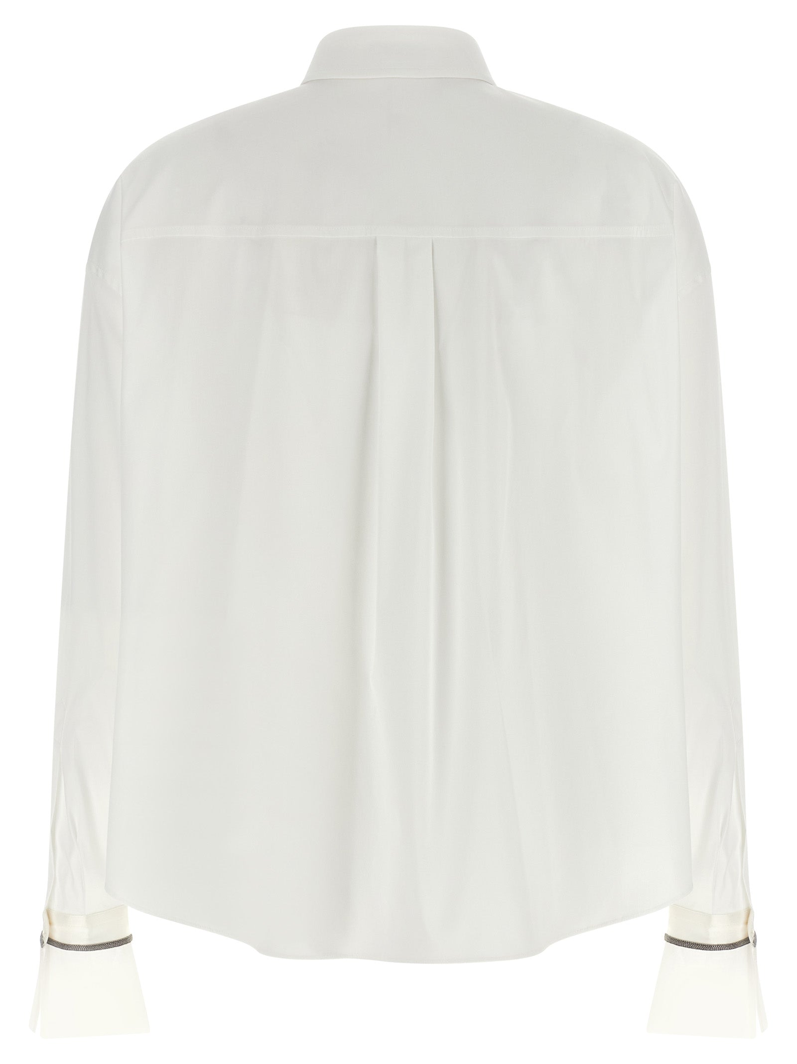 Brunello Cucinelli Weiße Baumwollbluse