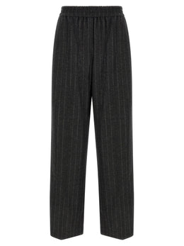 Brunello Cucinelli Graue Hose aus reiner Schurwolle