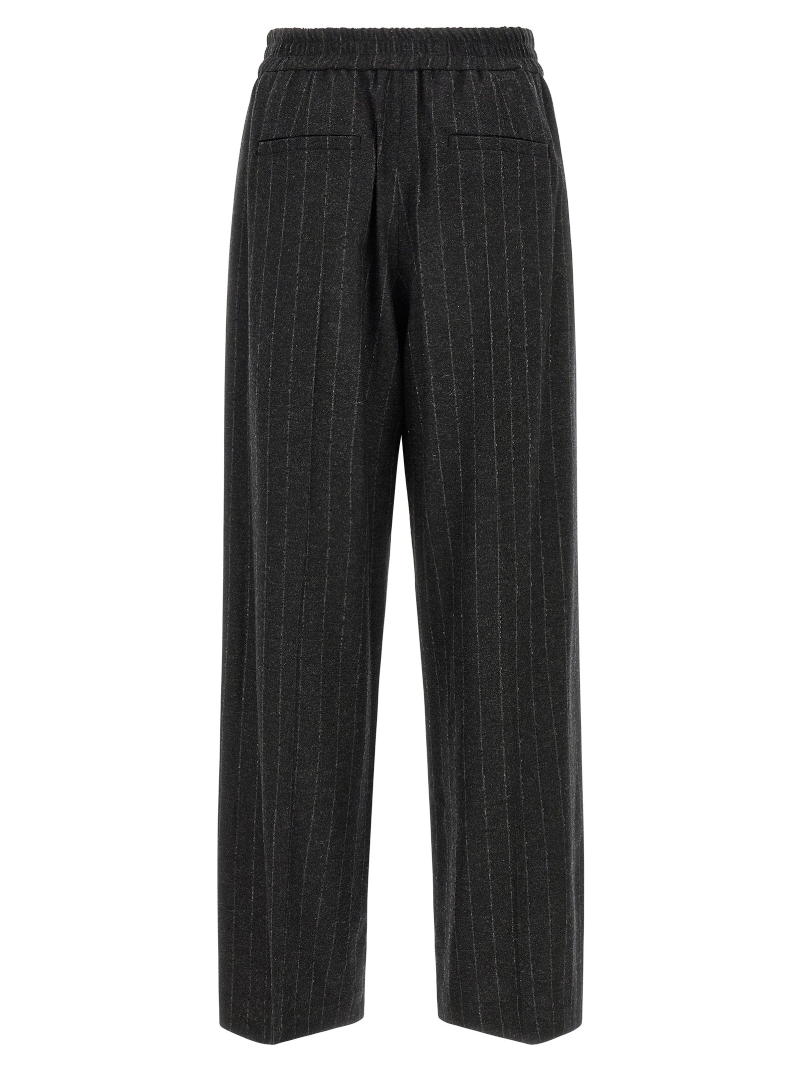 Brunello Cucinelli Graue Hose aus reiner Schurwolle