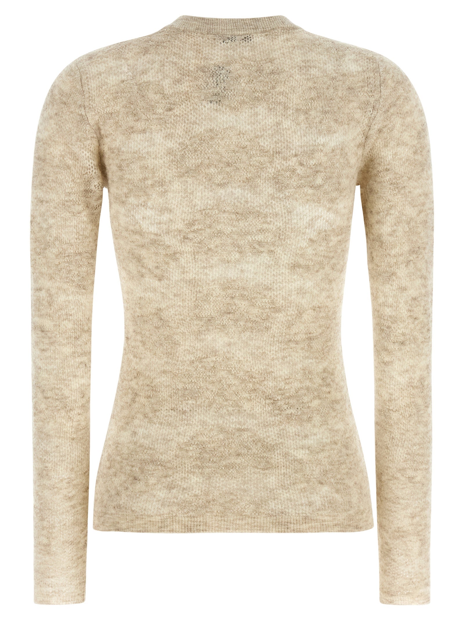 Brunello Cucinelli Beige Seidenstrickjacke
