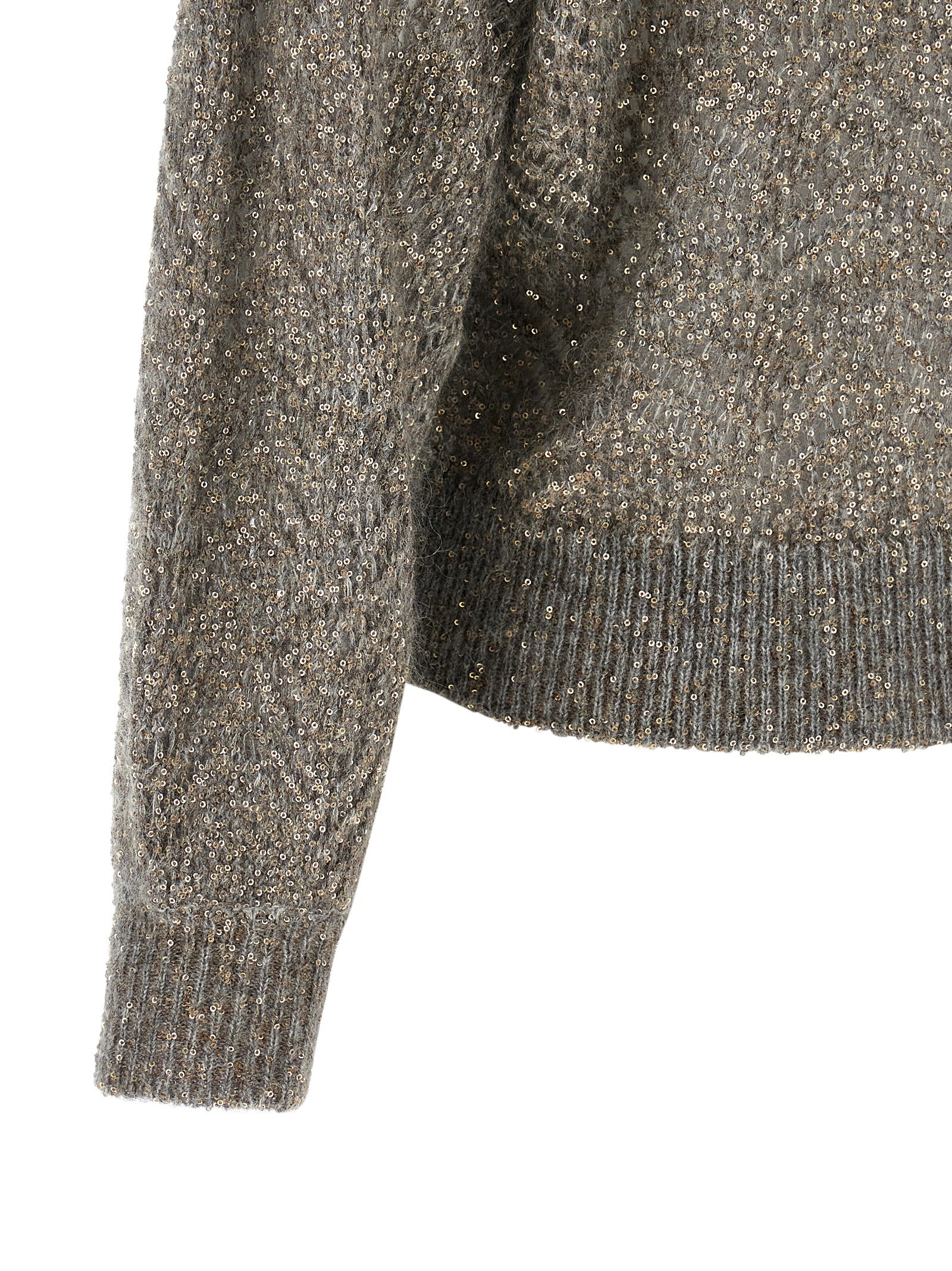 Brunello Cucinelli Grauer Cardigan aus Polyamid