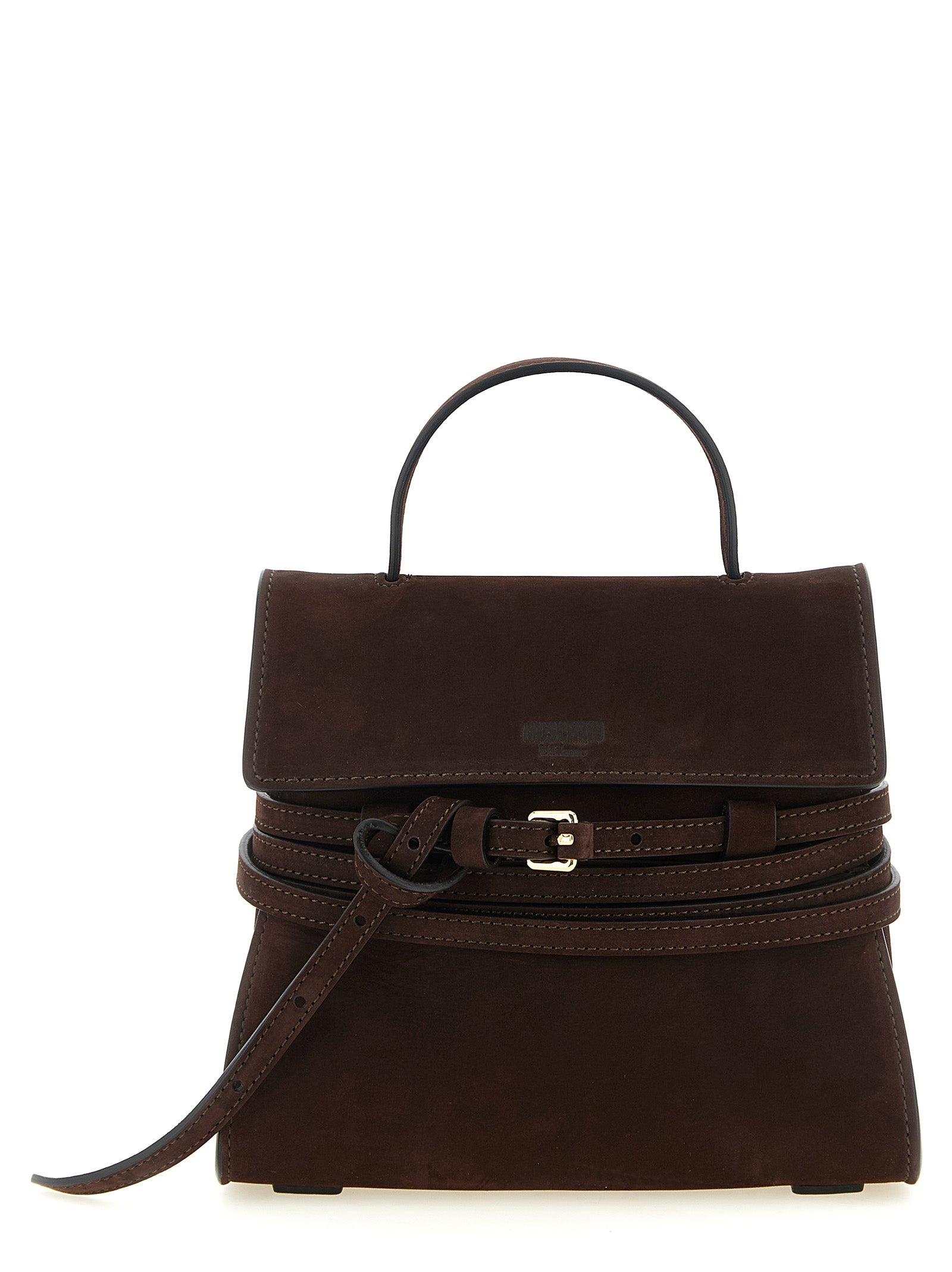 Moschino Braune Kalbsleder-Handtasche