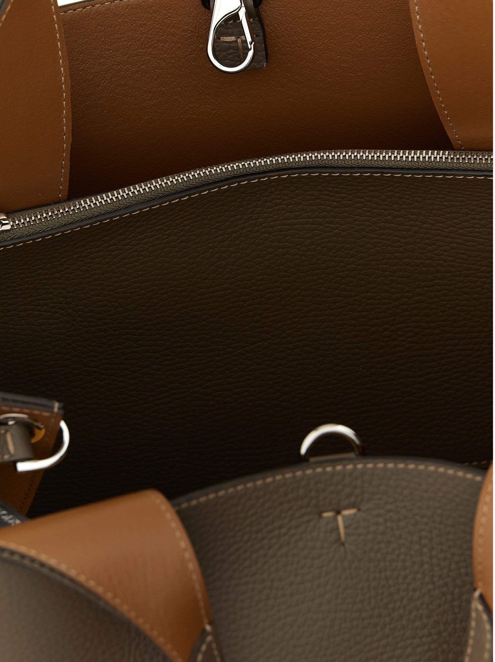 Tod's Graue Kalbsleder-Handtasche