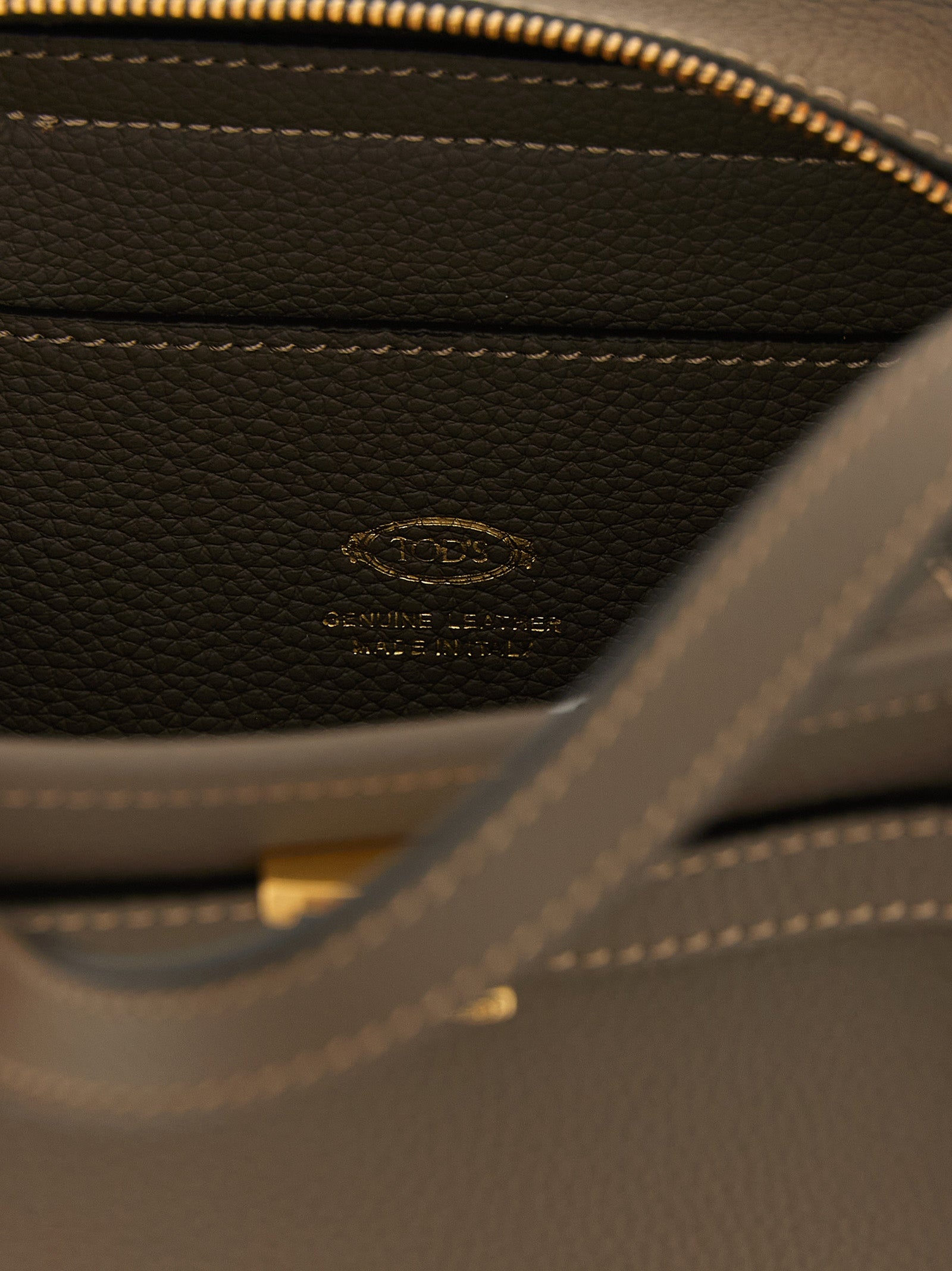 Tod's Graue Kalbsleder-Tote Bag
