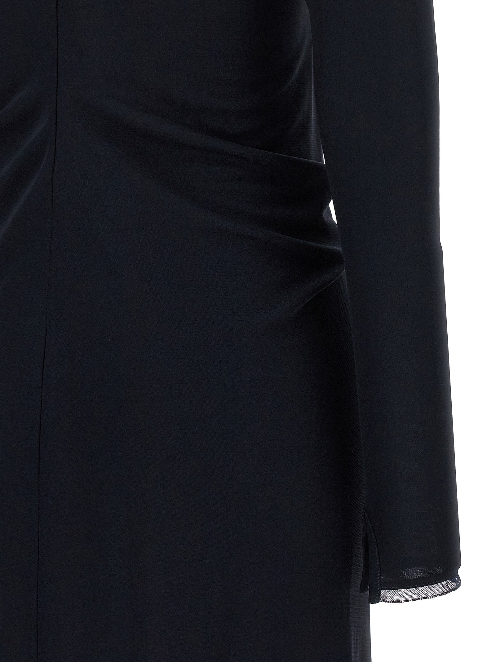 Fabiana Filippi Blaues Viskose-Maxikleid