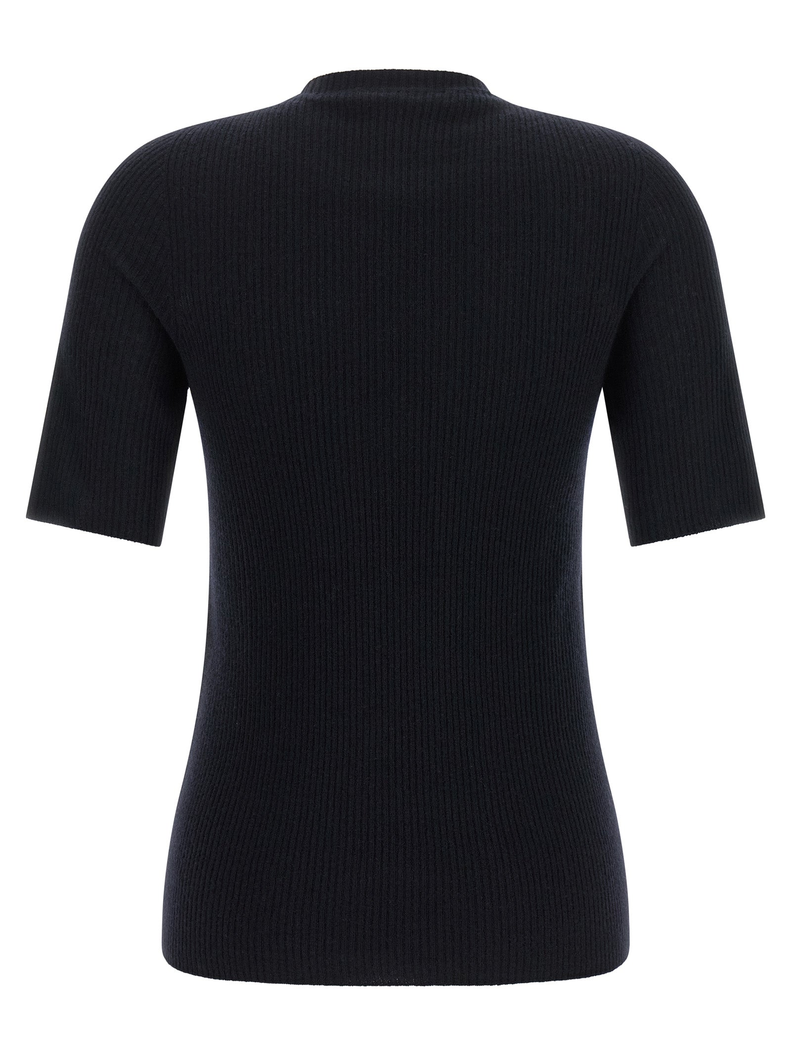 Fabiana Filippi T-Shirt aus blauer Schurwolle