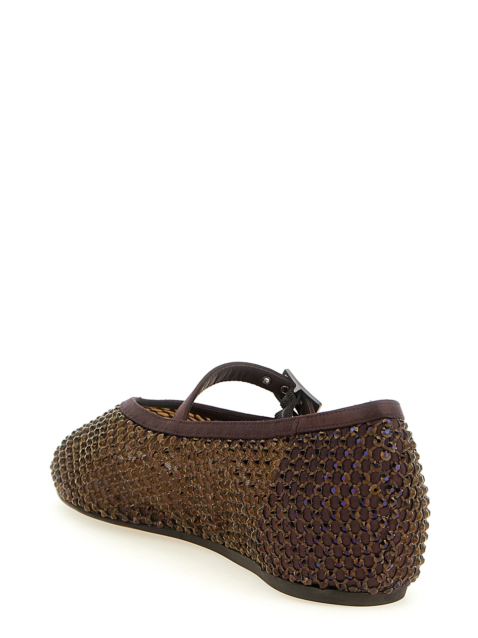 LE SILLA Braune Ballerinas aus Polyamid