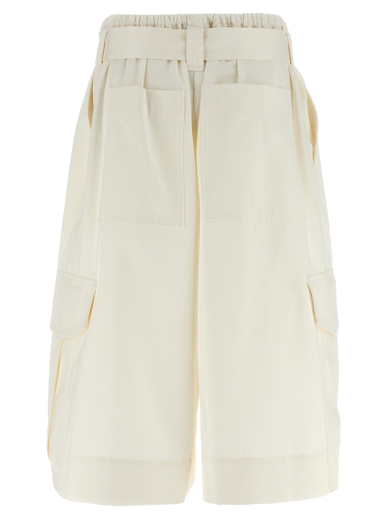 Zimmermann Weiße Baumwoll-Bermudashorts