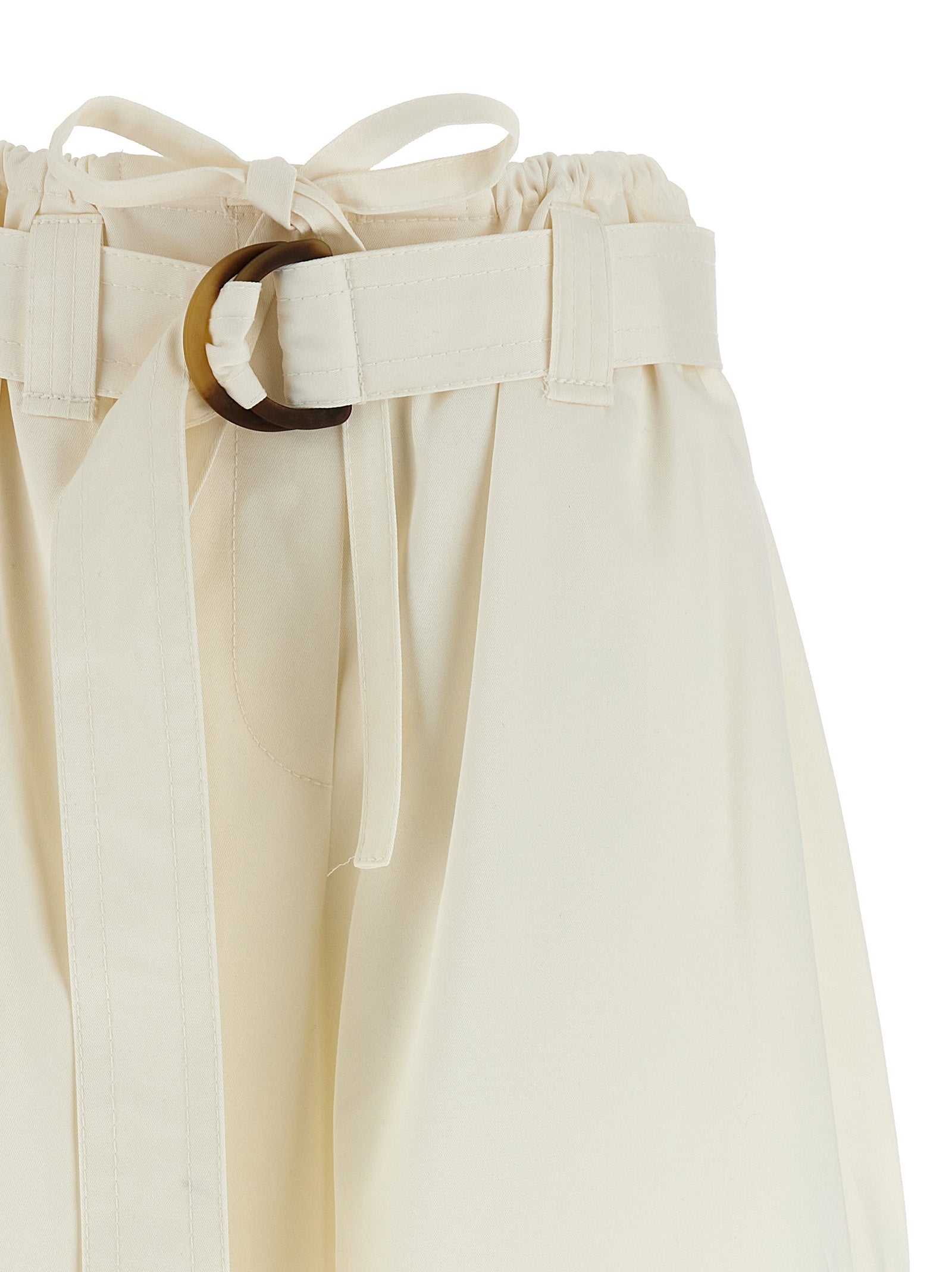 Zimmermann Weiße Baumwoll-Bermudashorts