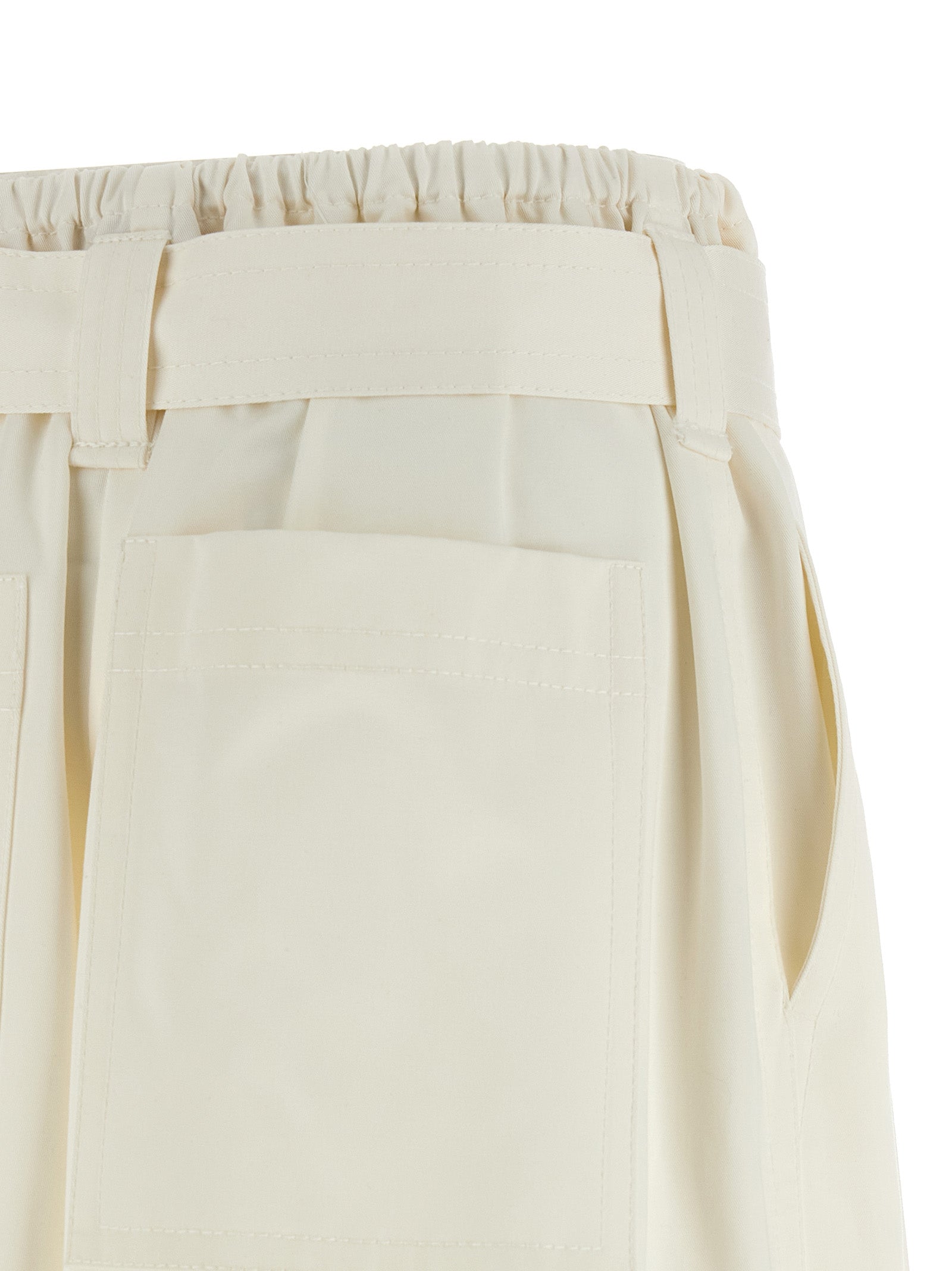 Zimmermann Weiße Baumwoll-Bermudashorts