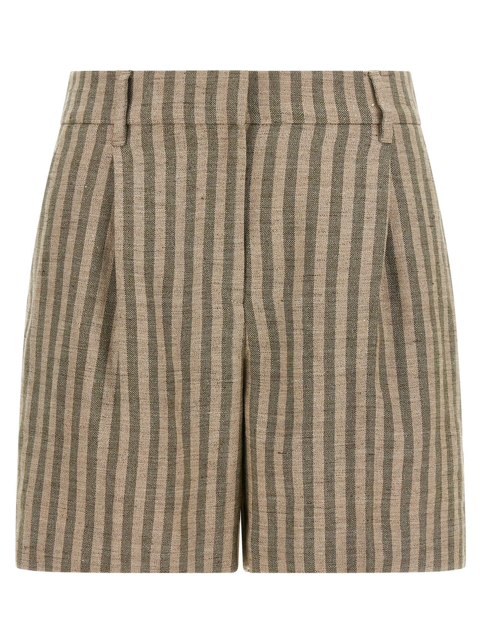 Brunello Cucinelli Zweifarbige Leinen-Bermudashorts