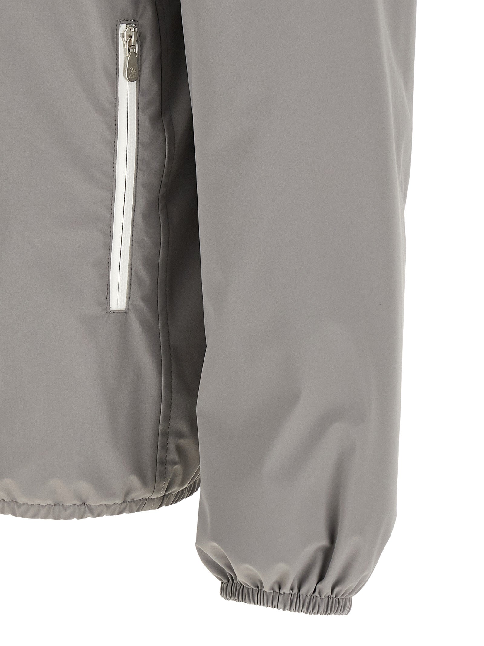 Brunello Cucinelli Graue Jacke aus Polyamid