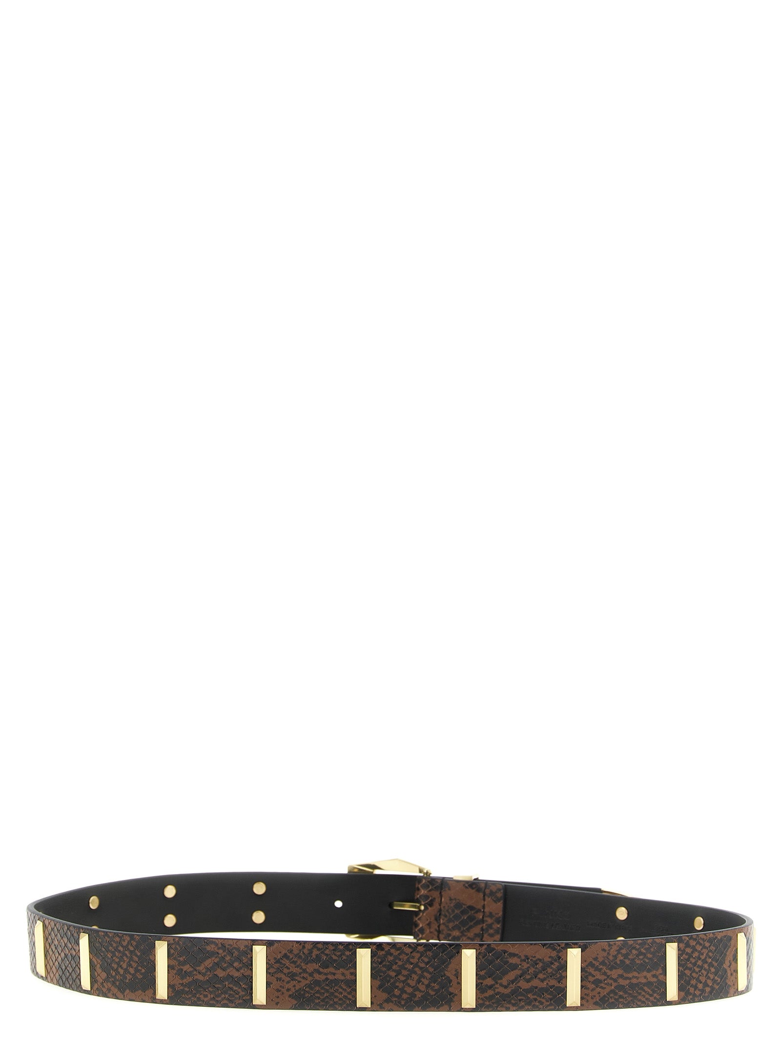 PINKO Grauer Kalbsleder Gürtel Regular