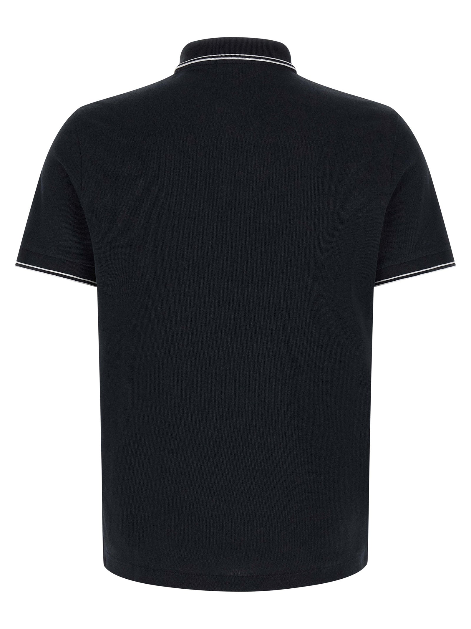 Stone Island Blaues Baumwoll-Polohemd