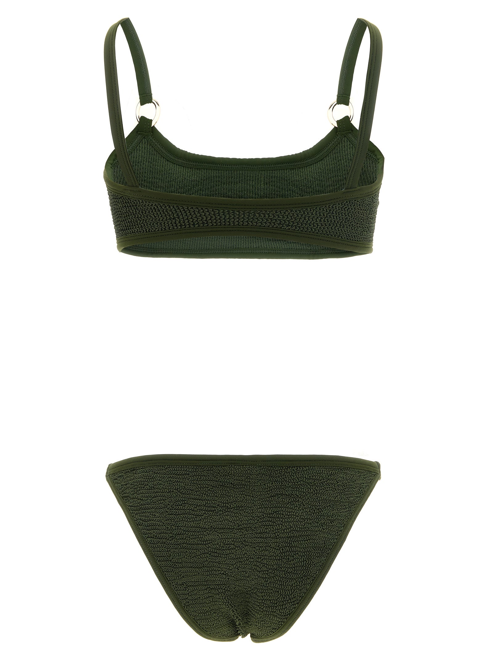 Hunza G Grüner Polyamid-Bikini
