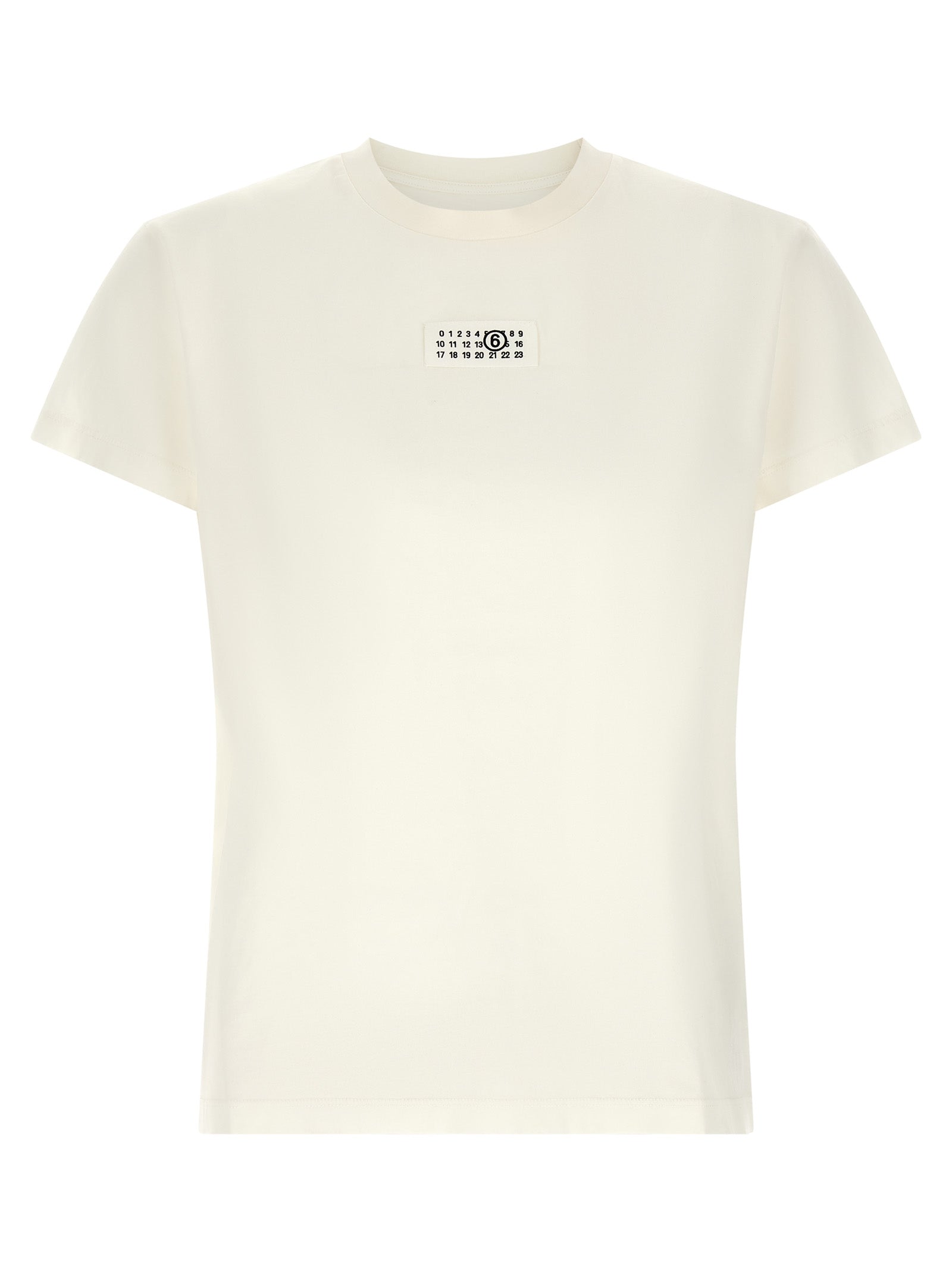 MM6 Maison Margiela Weißes Baumwoll-T-Shirt