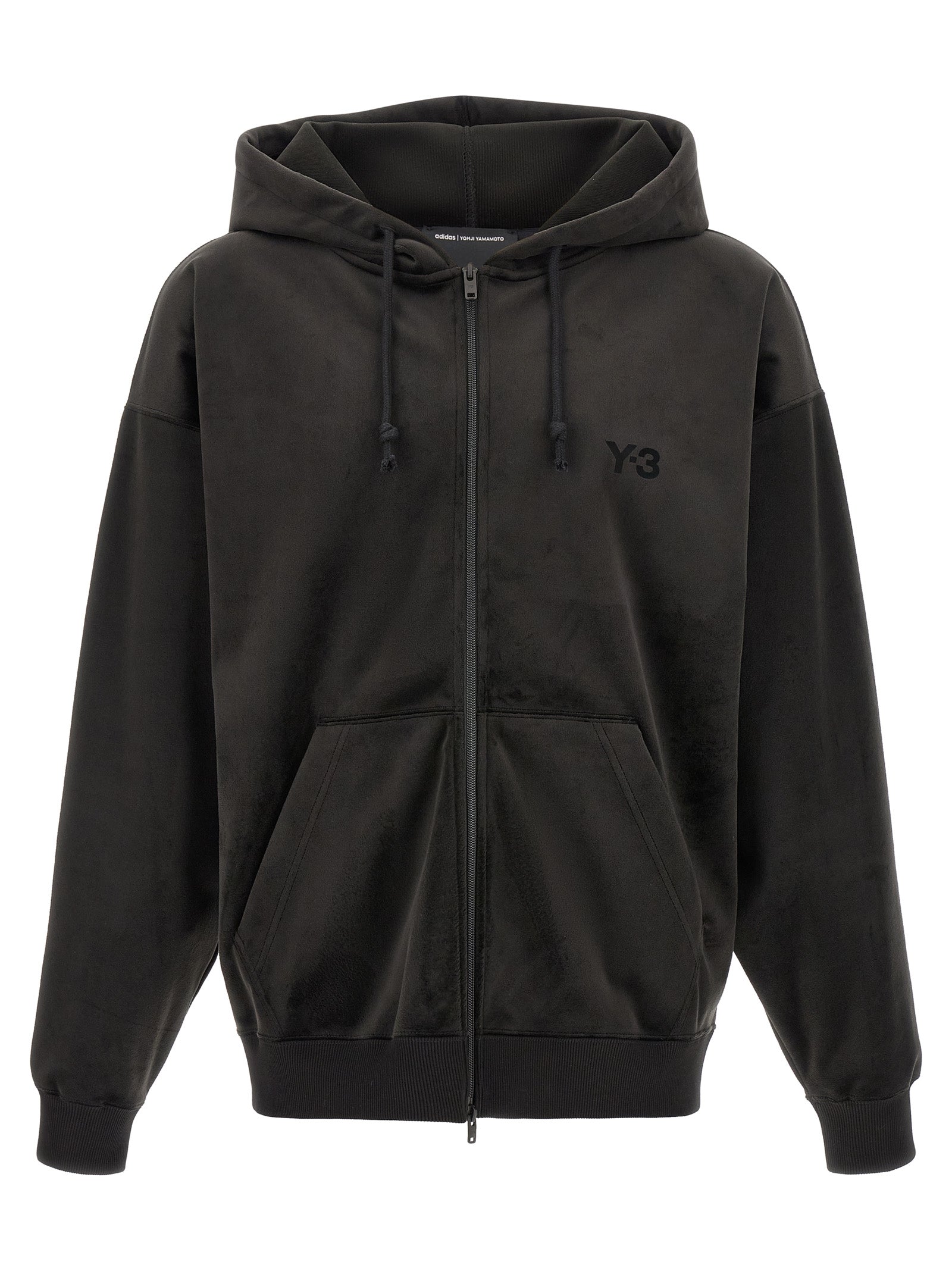 Y-3 Schwarzer Pullover aus recyceltem Polyester