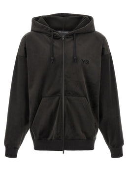 Y-3 Schwarzer Pullover aus recyceltem Polyester