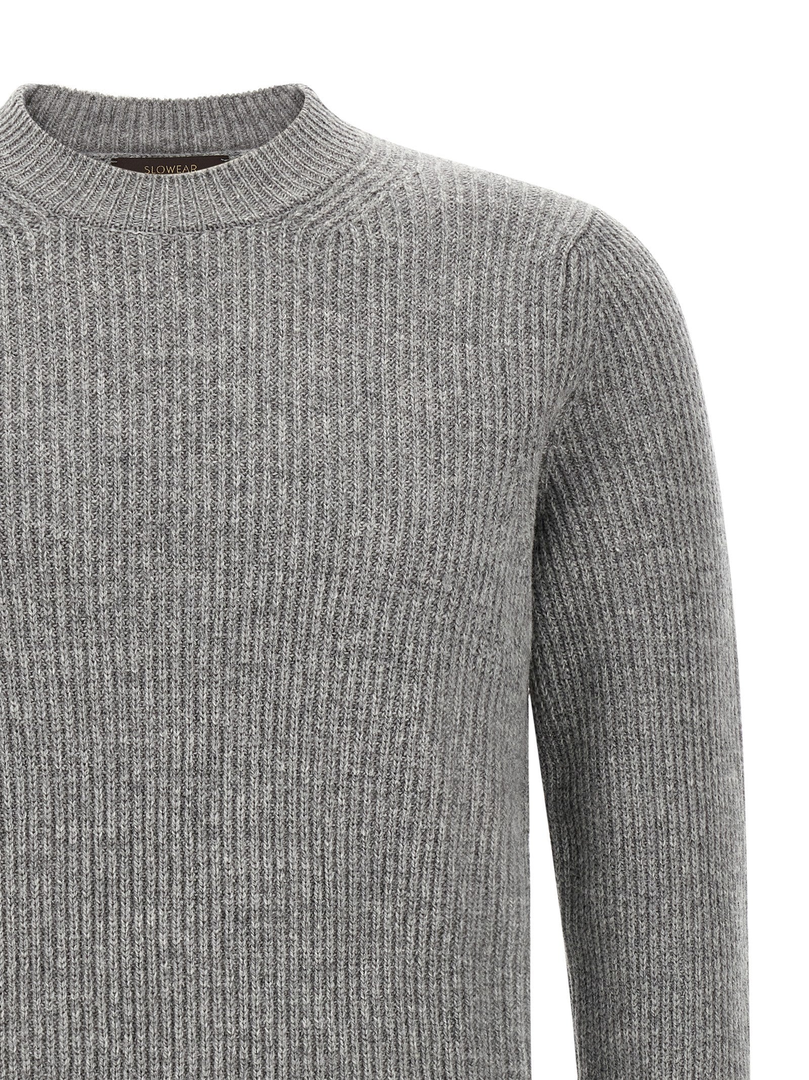 ZANONE Grauer Cardigan aus reiner Schurwolle