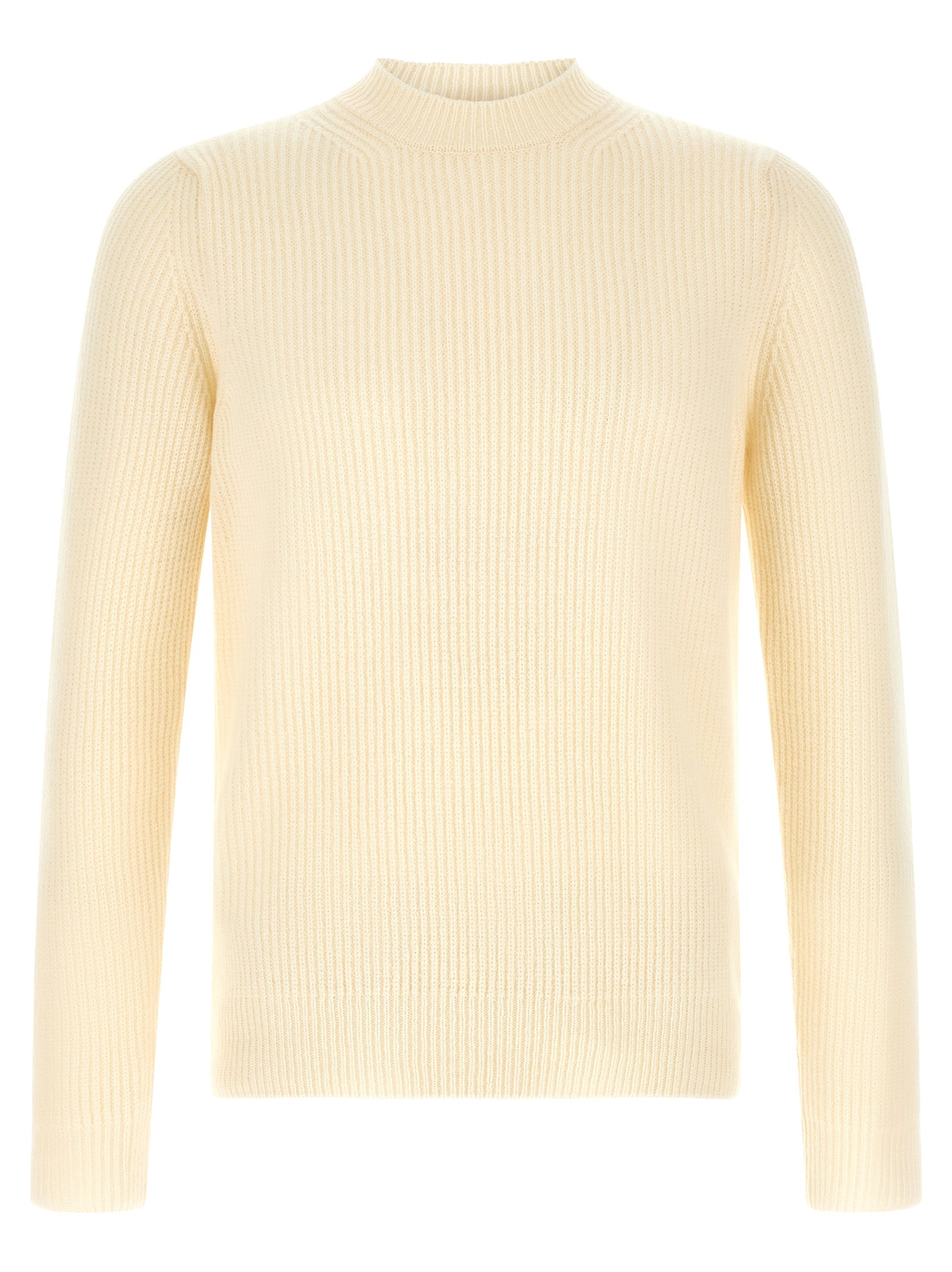 ZANONE Weiße Strickjacke aus reiner Schurwolle