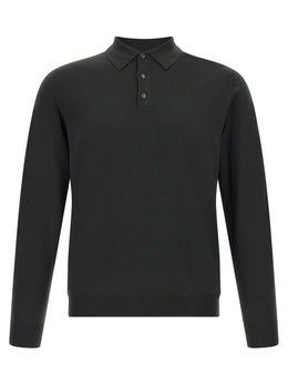 ZANONE Zweifarbige Poloshirt aus reiner Schurwolle