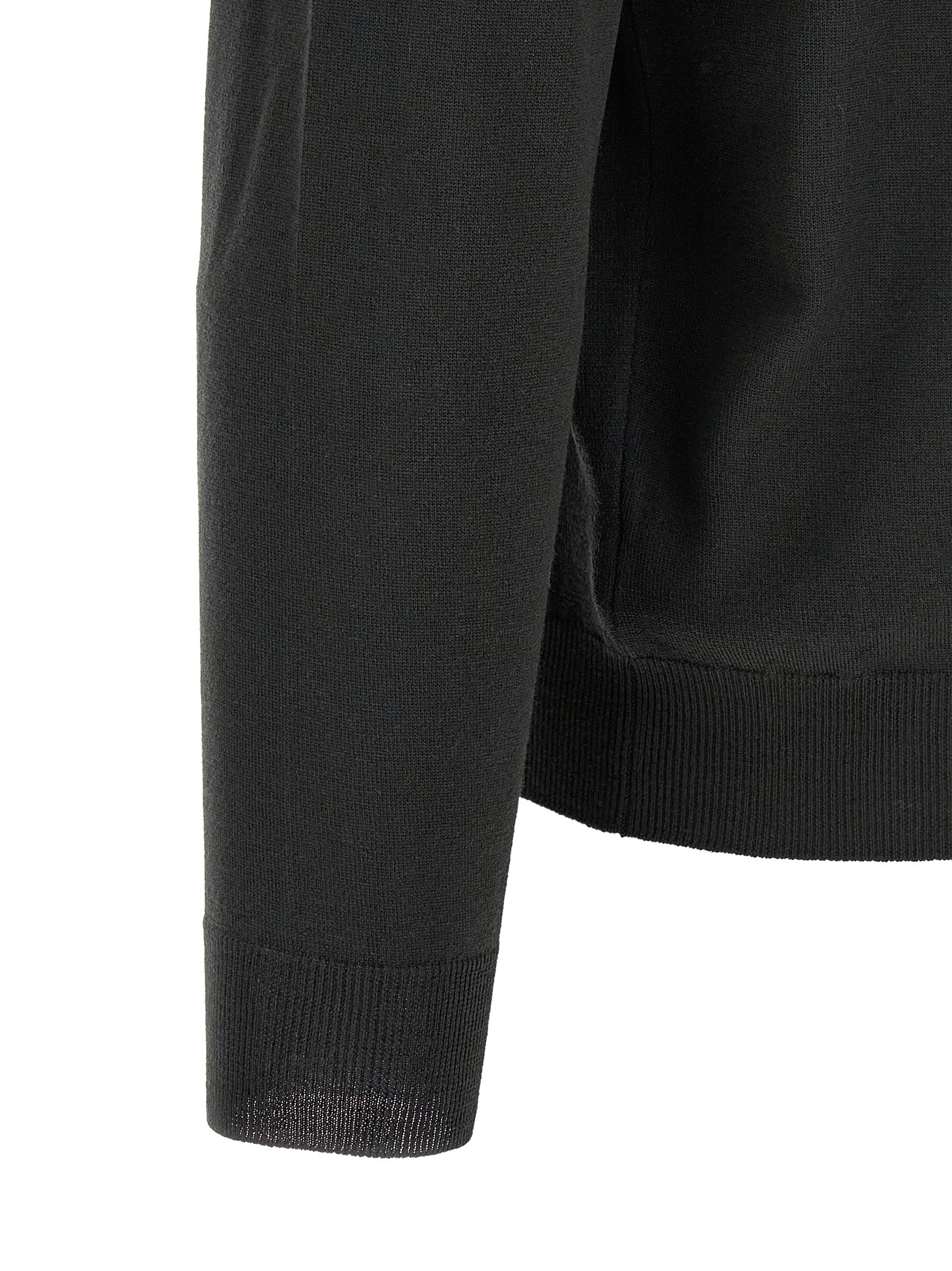 ZANONE Zweifarbige Poloshirt aus reiner Schurwolle