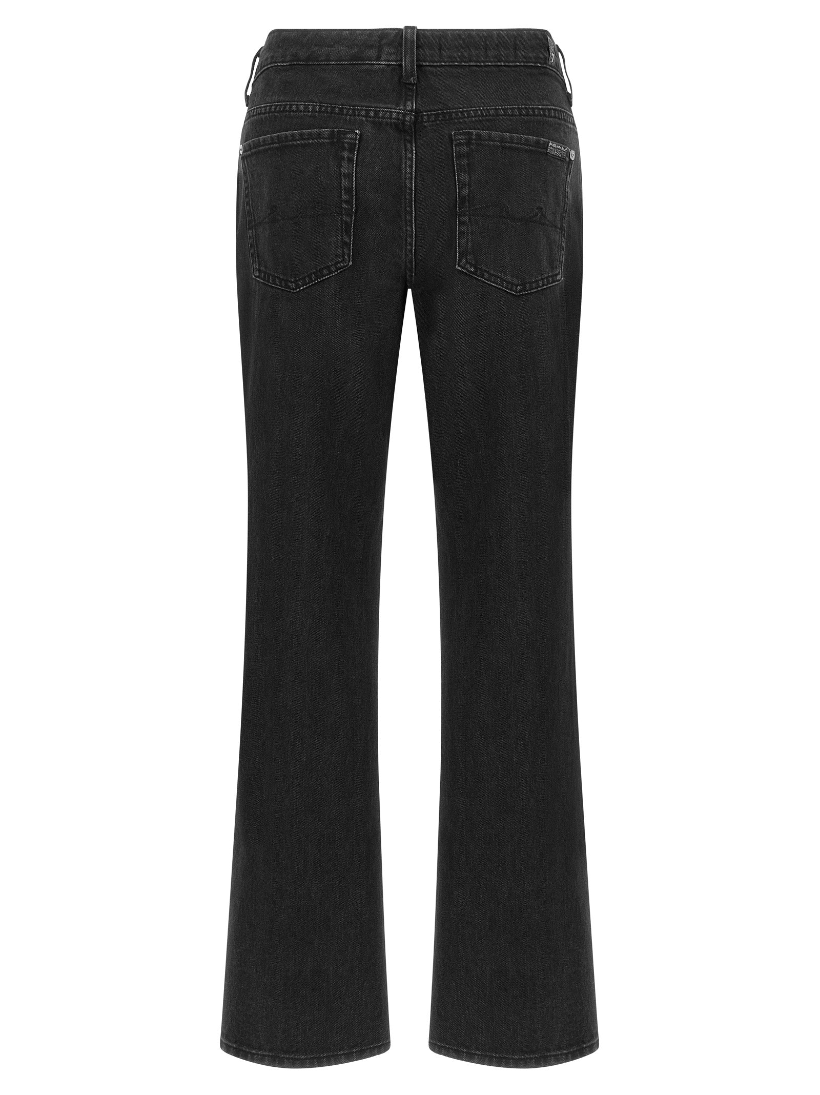 7 For All Mankind Schwarze Baumwoll-Schlagjeans