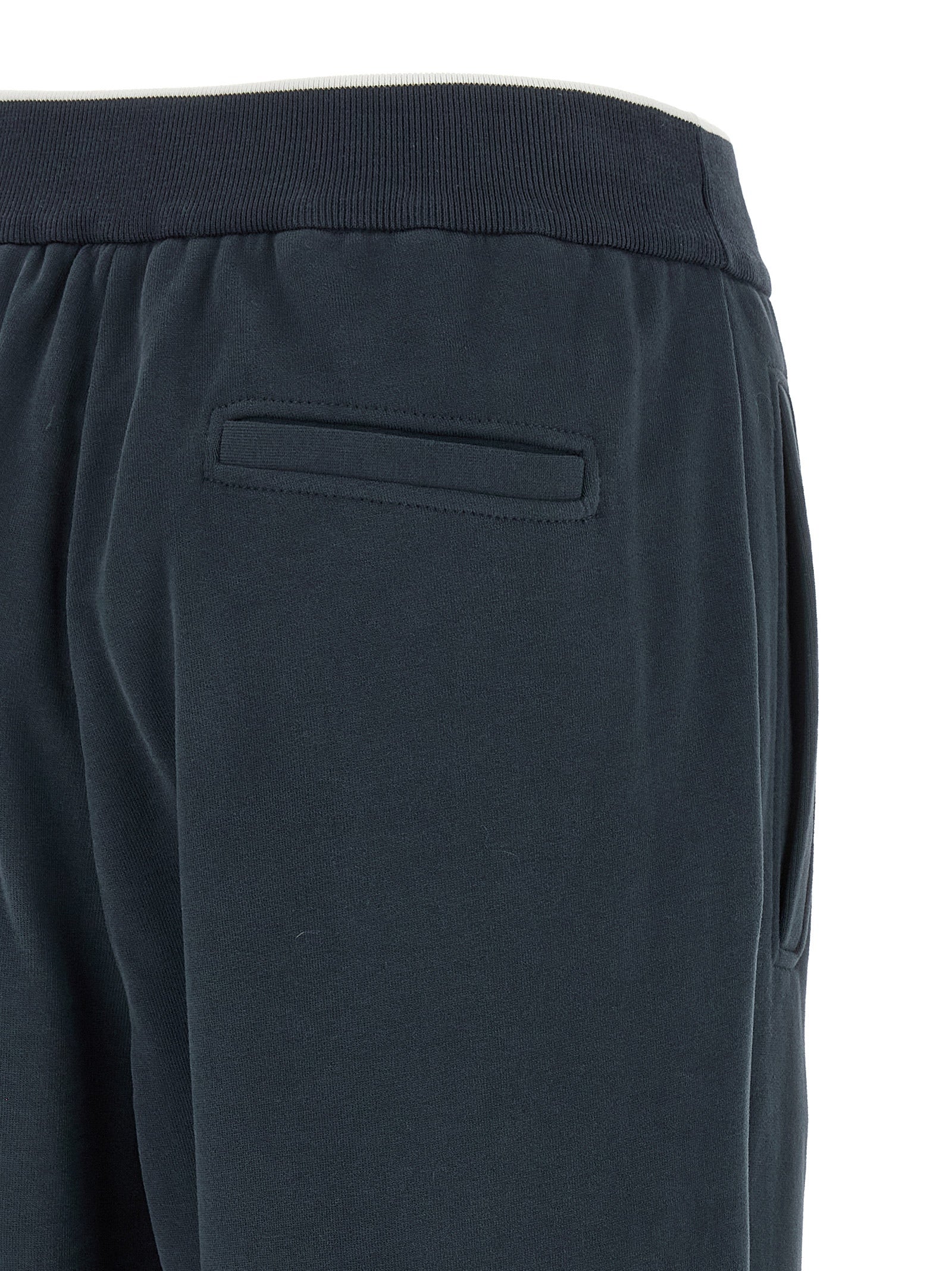 Brunello Cucinelli Blaue Baumwoll-Jogginghose (Trainingshose)