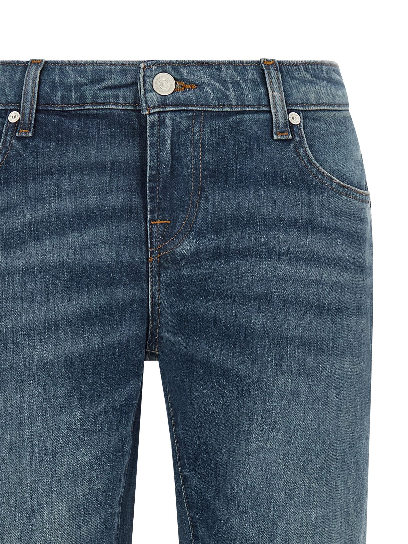 7 For All Mankind Blaue Jeans aus Baumwolle, Tapered Fit