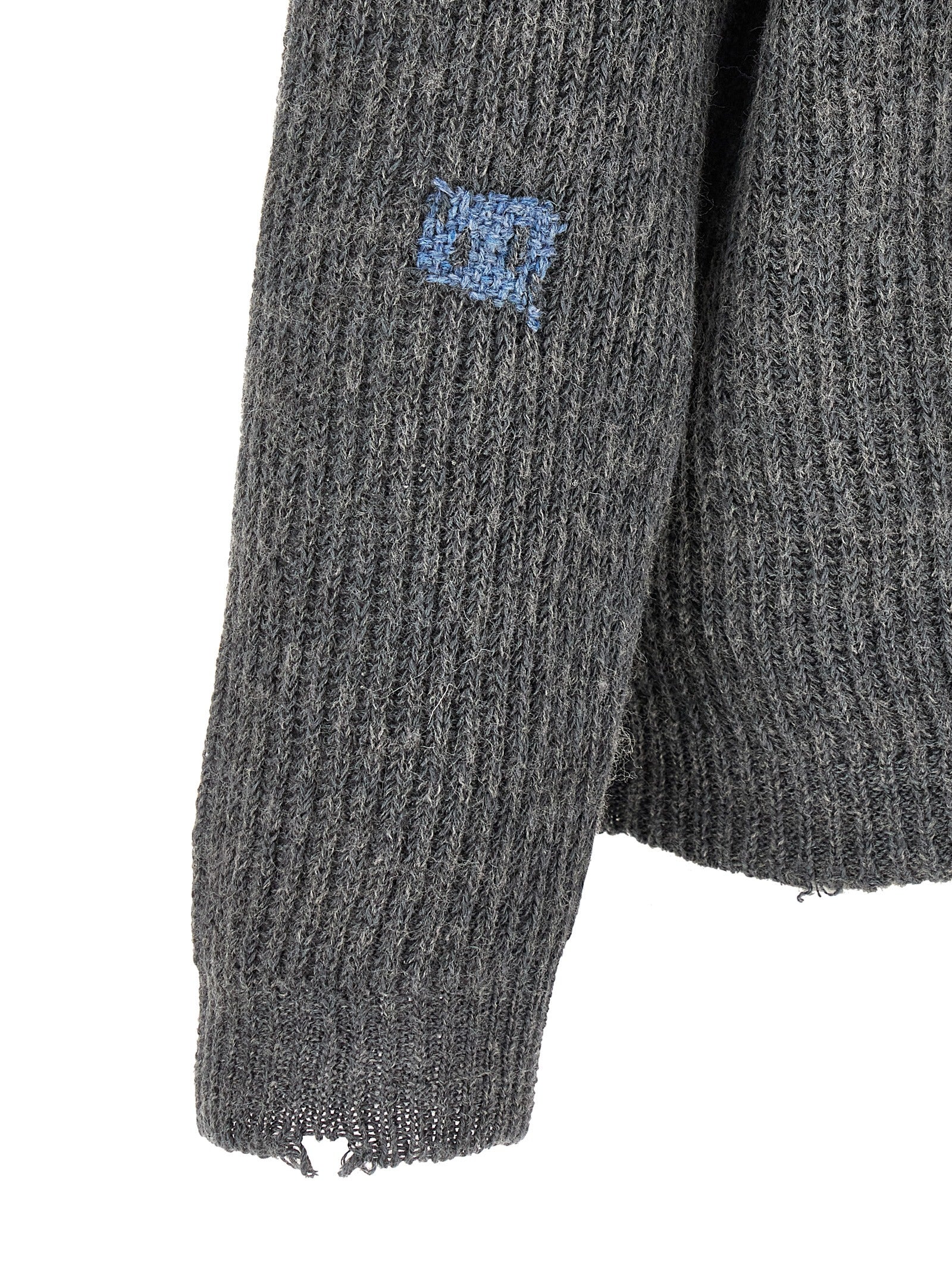 Maison Margiela Grauer Leinen-Cardigan