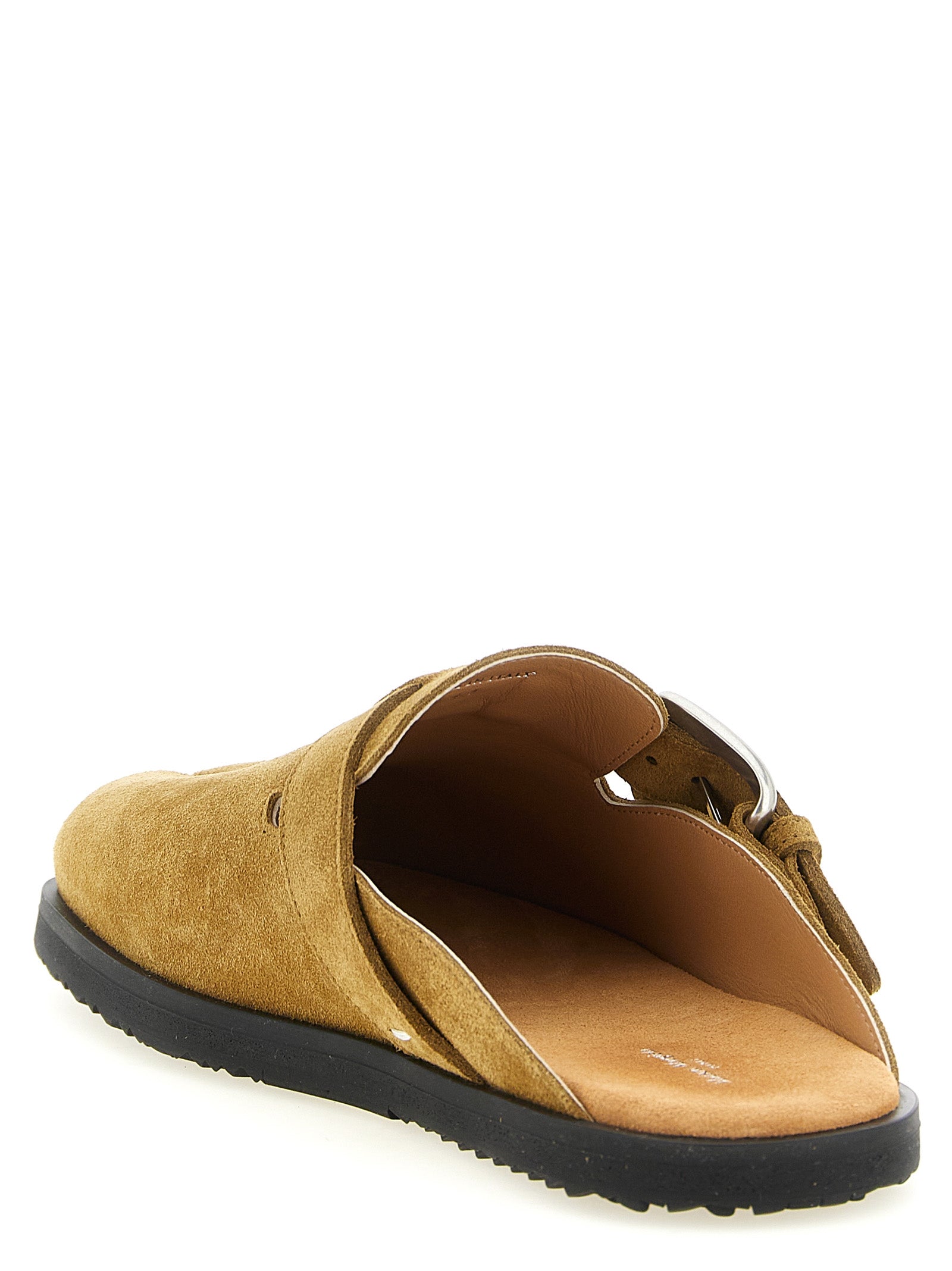 Maison Margiela Braune Mules aus Kalbsleder
