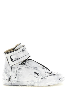 Maison Margiela Zweifarbige Kalbsleder-Sneaker im Athletic-Stil