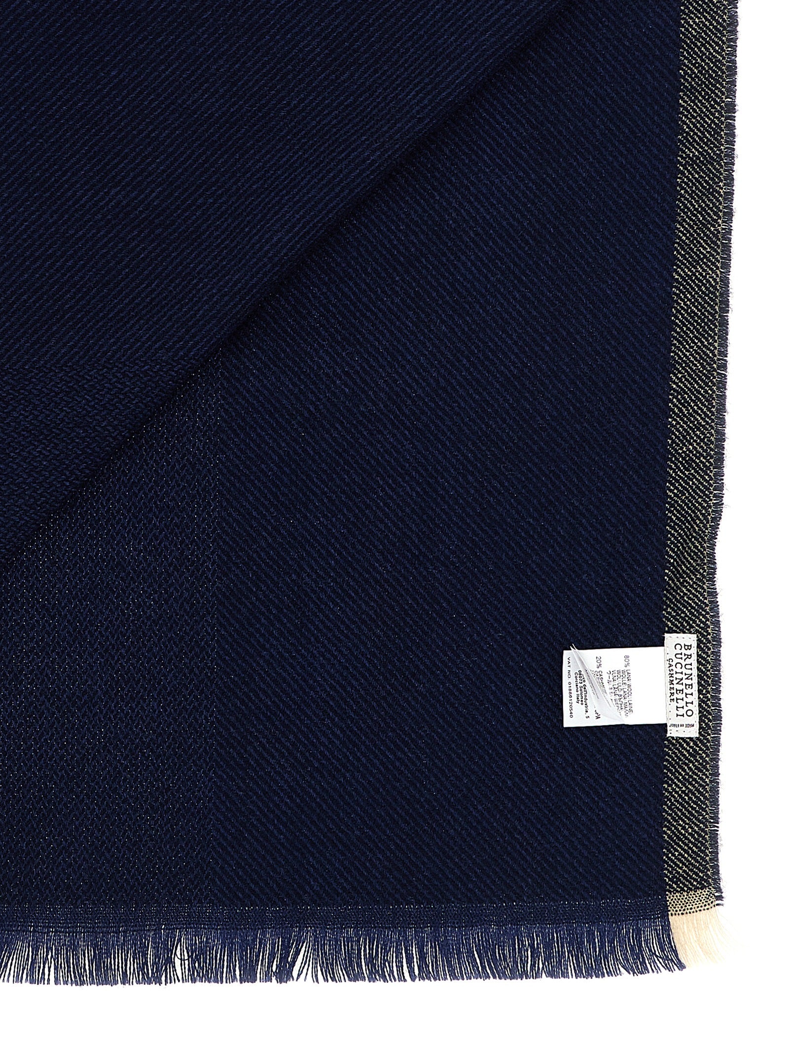 Brunello Cucinelli Blauer Wollschal