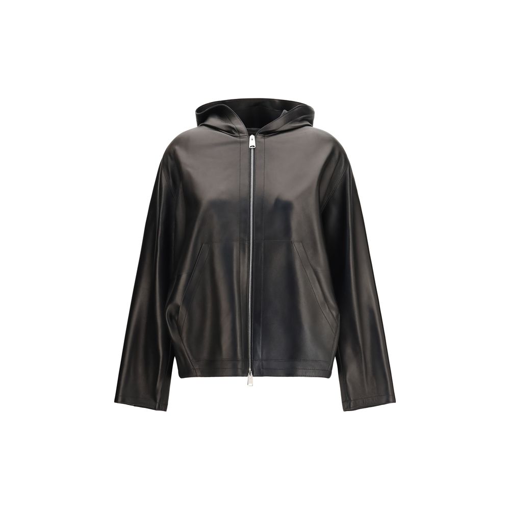 Khaite Schwarze Lederjacke