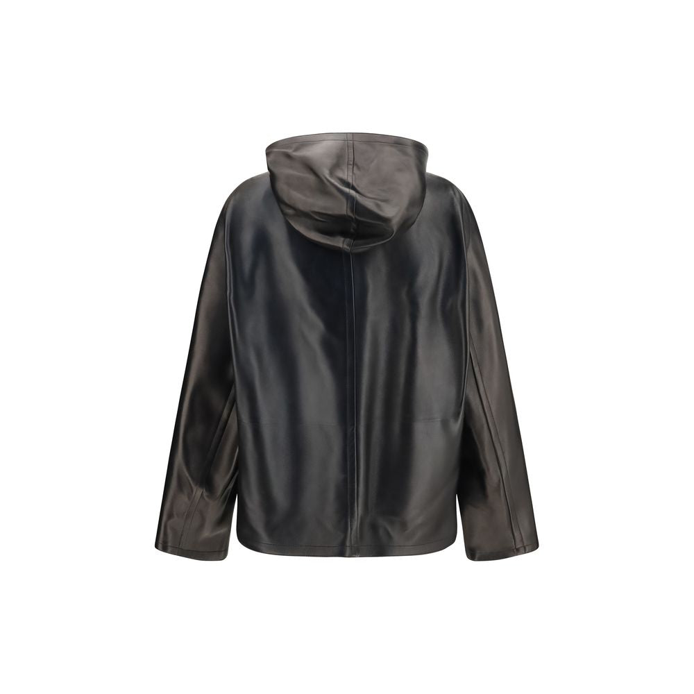 Khaite Schwarze Lederjacke