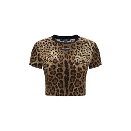 Dolce & Gabbana Beiges Baumwoll-T-Shirt