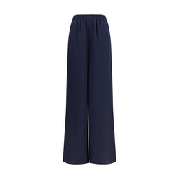Max Mara Blaue Seidenhose für die Freizeit