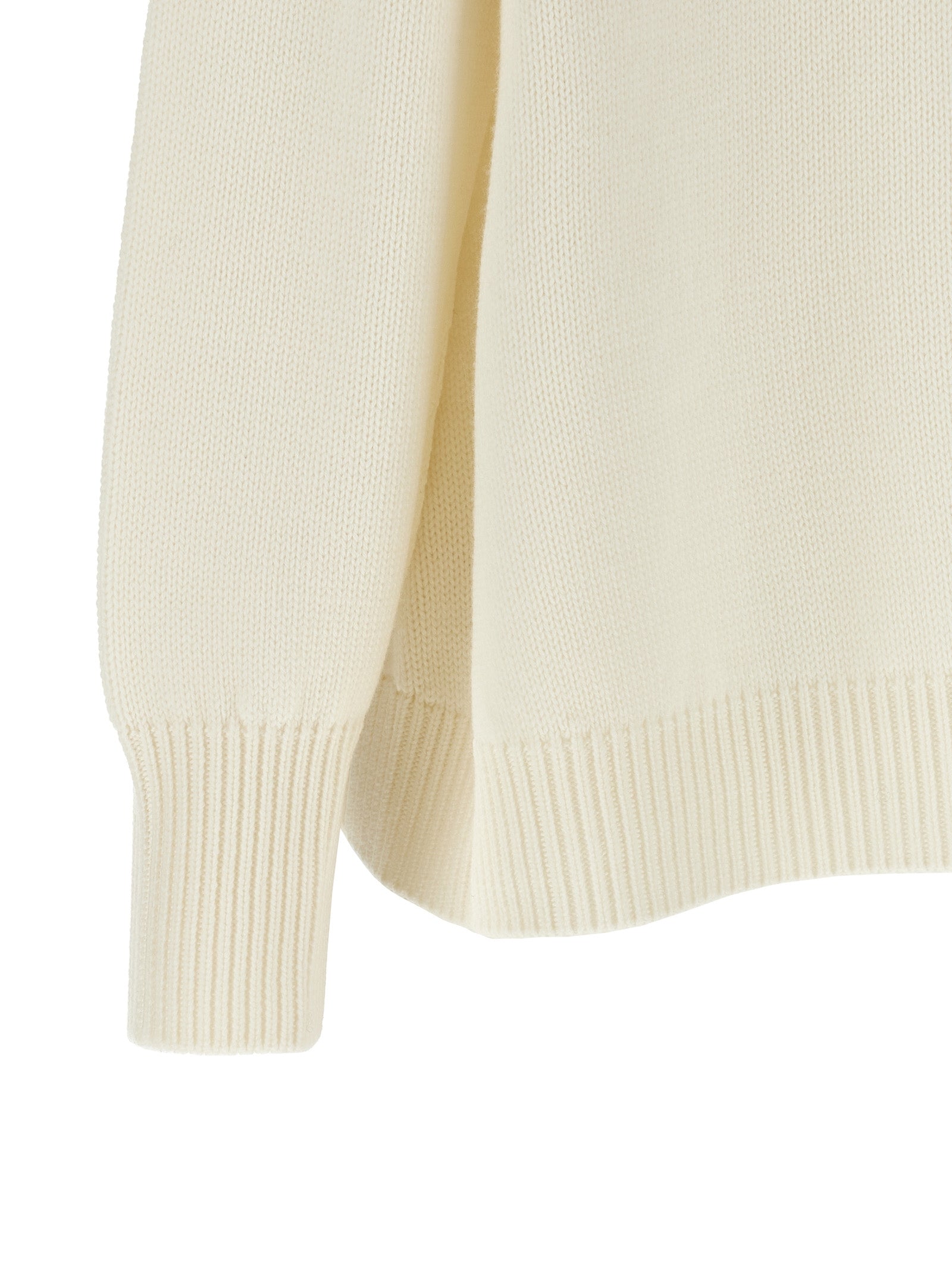 Fabiana Filippi Weiße Strickjacke aus reiner Schurwolle