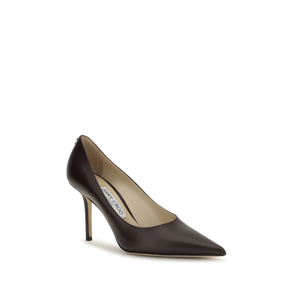 Jimmy Choo Braune Kalbsleder Bos Taurus High Heel Pumps