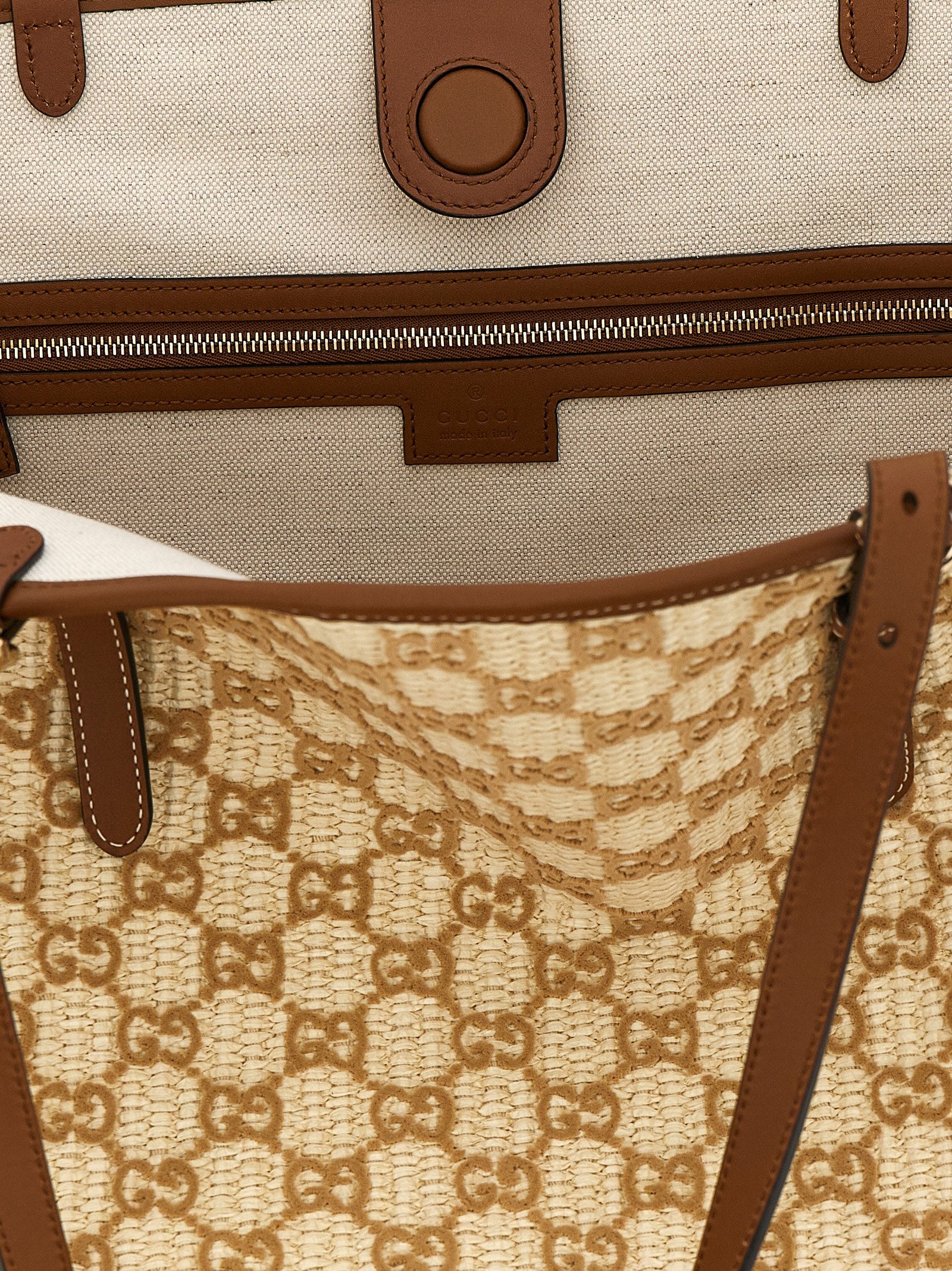 Gucci Braune Baumwolltasche