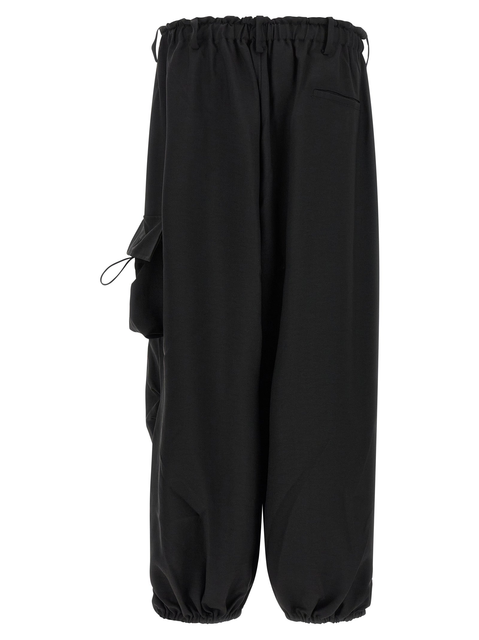 Y-3 Schwarze Cargohose aus Polyester