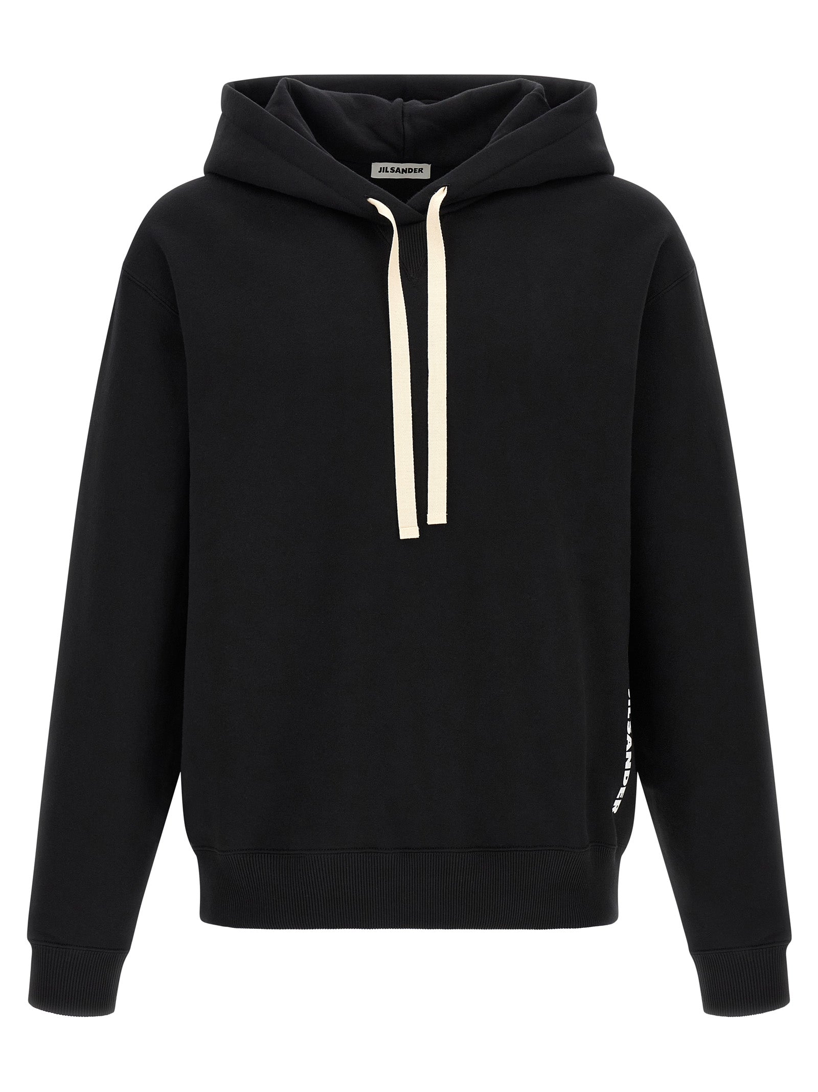 Jil Sander Schwarzer Baumwoll-Sweatshirt